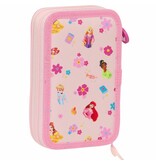 Disney Princess Filled Pencil Case, Summer Adventures - 28 pcs. - 19.5 x 12.5 x 4 cm - Polyester