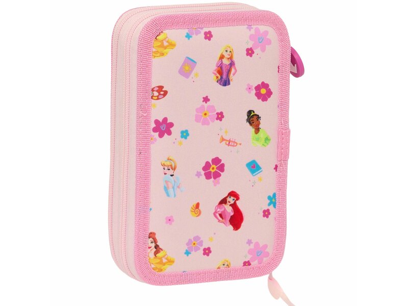 Disney Princess Gefülltes Federmäppchen, Summer Adventures - 28-tlg. - 19,5 x 12,5 x 4 cm - Polyester