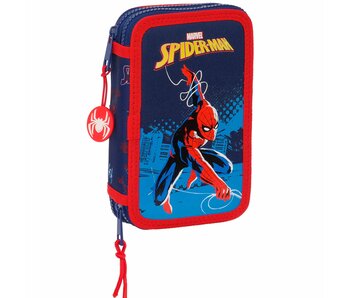 SpiderMan Gevuld Etui Neon 28 stuks Polyester