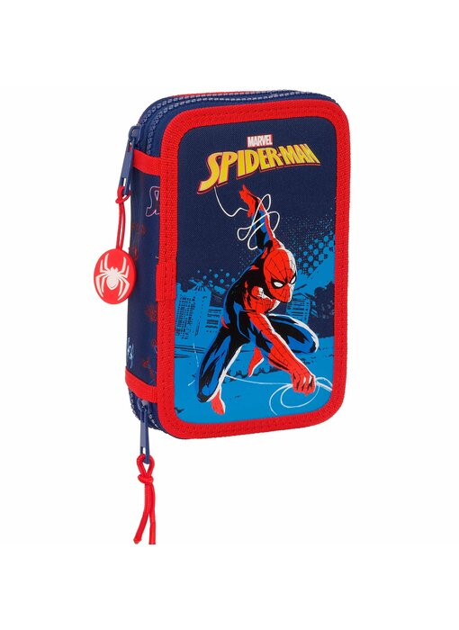 SpiderMan Gevuld Etui Neon 28 stuks Polyester