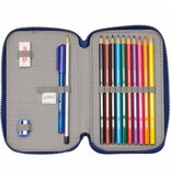 Spider-Man Filled Pouch, Neon - 28 pcs. - 19.5 x 12.5 x 4 cm - Polyester