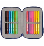 Spider-Man Gevuld Etui, Neon - 28 st. - 19,5 x 12,5 x 4 cm - Polyester