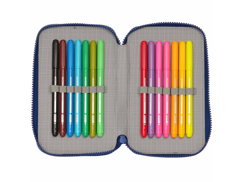 Spider-Man Filled Pouch, Neon - 28 pcs. - 19.5 x 12.5 x 4 cm - Polyester