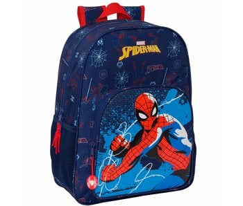 SpiderMan Backpack Neon 42 x 33 cm Polyester