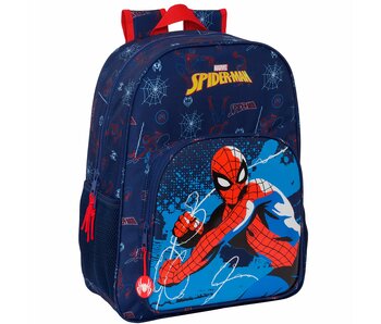 SpiderMan Rucksack Neon 42 x 33 cm Polyester