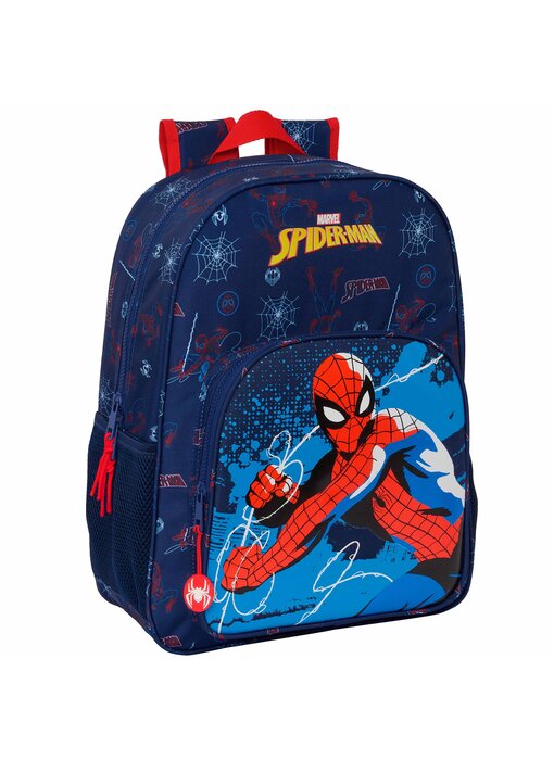 SpiderMan Backpack Neon 42 x 33 cm Polyester