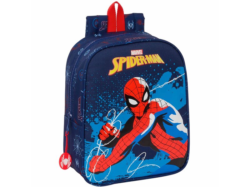 SpiderMan Kleinkinderrucksack, Neon – 27 x 22 x 10 cm – Polyester