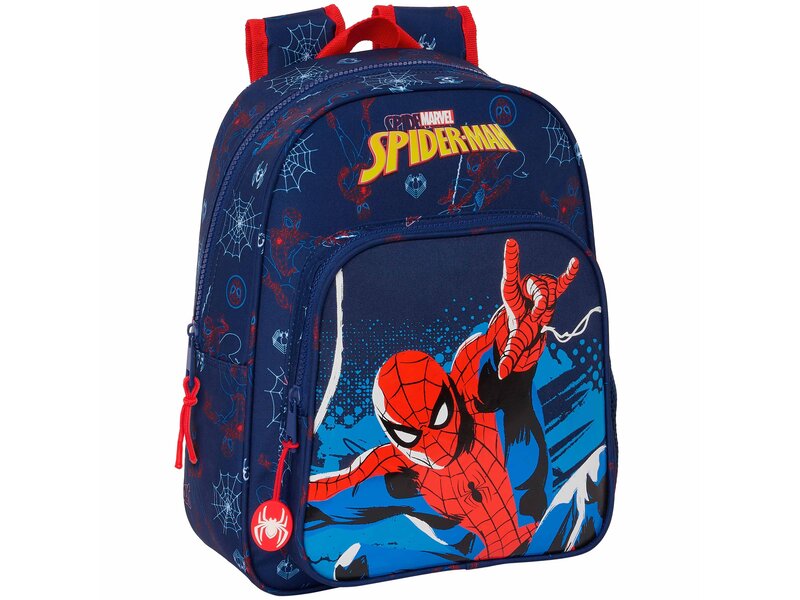 SpiderMan Backpack, Web - 34 x 26 x 11 cm - Polyester