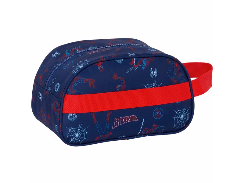 SpiderMan Toiletry bag, Web - 26 x 15 x 12 cm - Polyester