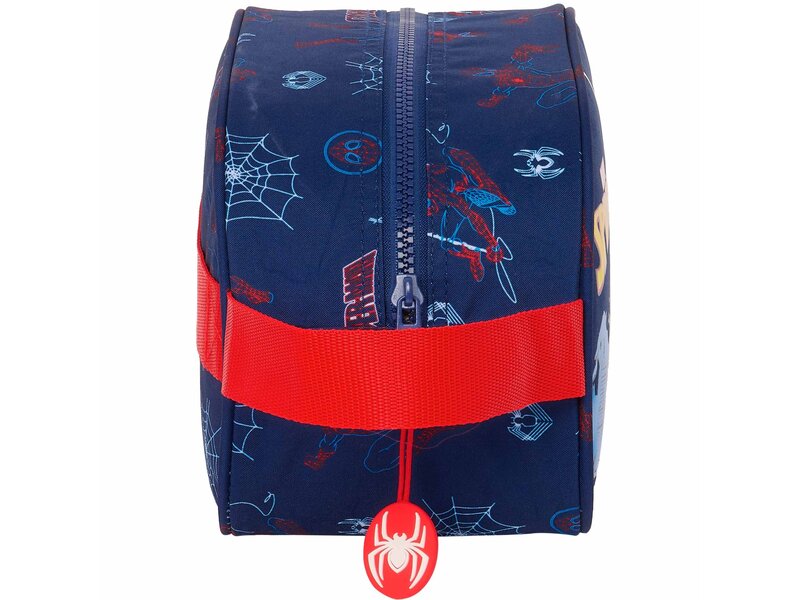 SpiderMan Kulturbeutel, Web – 26 x 15 x 12 cm – Polyester