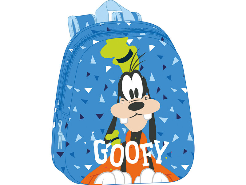 Disney Goofy Backpack, 3D Silly - 33 x 27 x 10 cm - Polyester