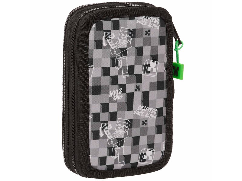 Minecraft Gefülltes Federmäppchen, Jubiläum - 28-tlg. - 19,5 x 12,5 x 4 cm - Polyester