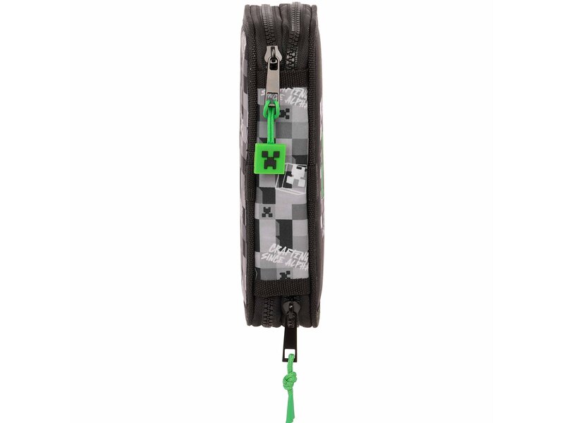 Minecraft Filled Pencil Case, Anniversary - 28 pcs. - 19.5 x 12.5 x 4 cm - Polyester