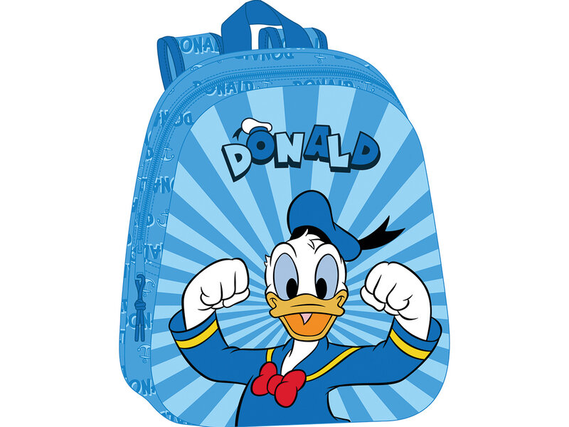 Disney Donald Duck Backpack, 3D Power - 33 x 27 x 10 cm - Polyester