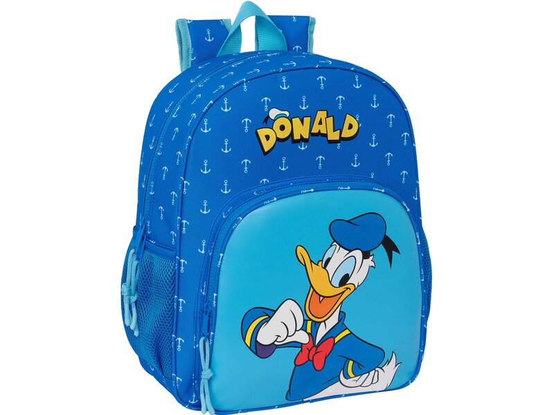 Disney Donald Duck Backpack, Navy - 38 x 32 x 12 cm - Polyester