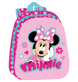 Disney Minnie Mouse Backpack, 3D Flowers - 33 x 27 x 10 cm - Polyester