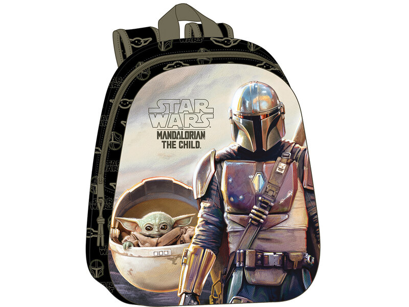 Star Wars Backpack, 3D The Mandalorian - 33 x 27 x 10 cm - Polyester