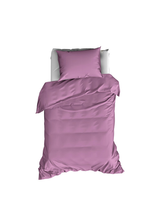 De Witte Lietaer Bettbezug Baumwollsatin Olivia Smoky Grape 140 x 200/220 cm