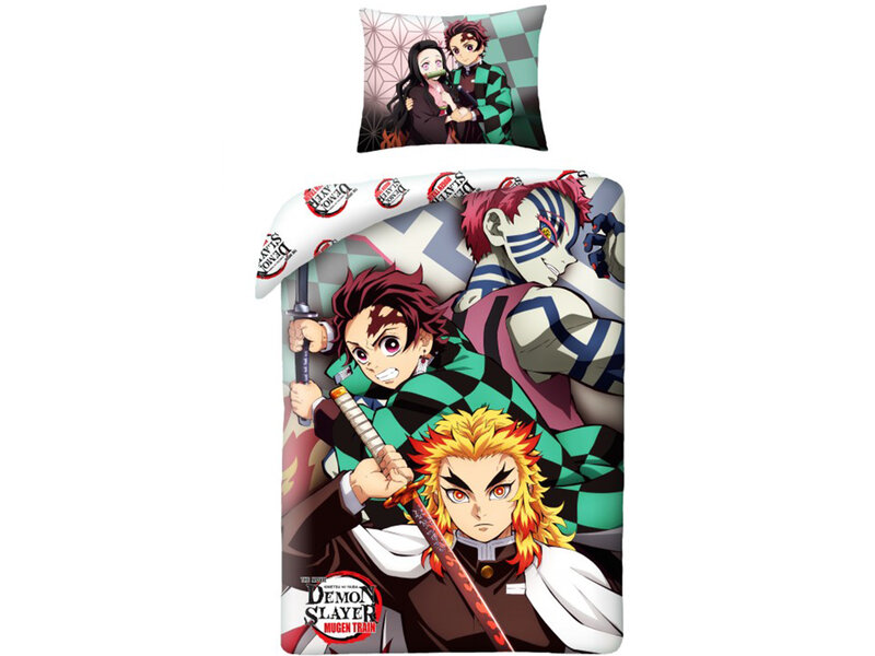 Demon Slayer Housse de couette, Hashira - Simple - 140 x 200 cm - Coton