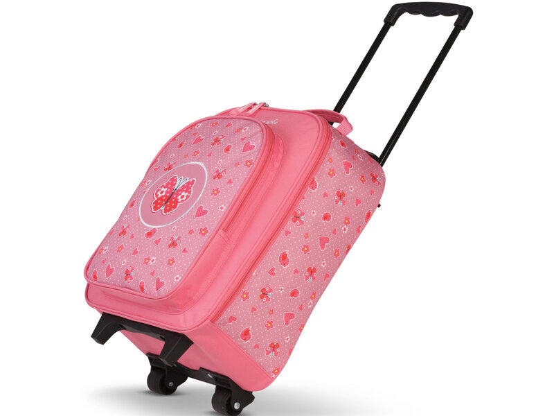 Fabrizio Trolley, Butterfly - 42 x 32 x 16/21 cm - Polyester