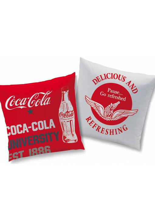 Coca Cola Coussin décoratif 1886 40 x 40 cm Polyester