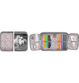 Animal Pictures white horses filled pouch