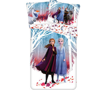 Disney Frozen Bettbezug Leaves 140 x 200 cm + 70 x 90 cm Baumwolle