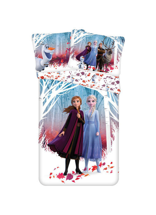 Disney Frozen Housse de couette Leaves 140 x 200 cm + 70 x 90 cm Coton