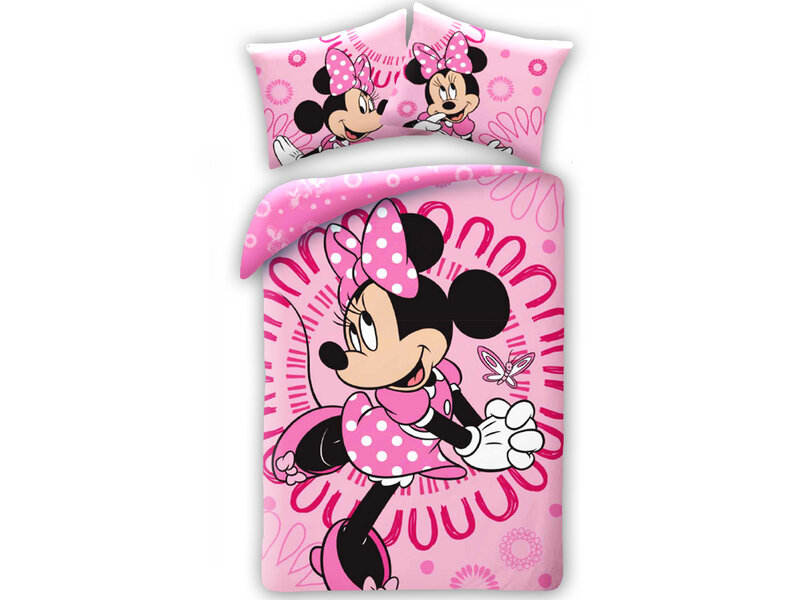 Disney Minnie Mouse Bettbezug Rosa – Einzelbett – 140 x 200 cm – Baumwolle