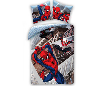 SpiderMan Bettbezug City 140 x 200 cm + 70 x 90 cm Baumwolle