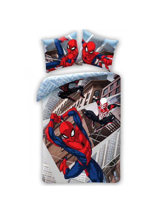 SpiderMan Dekbedovertrek City 140 x 200 cm + 70 x 90 cm Katoen