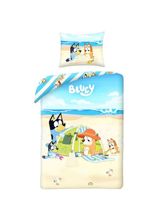 Bluey Dekbedovertrek Beach 140 x 200 + 70 x 90 cm Katoen