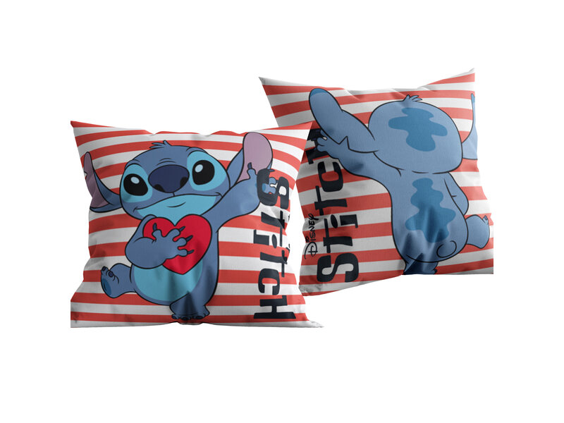 Disney Lilo & Stitch Cushion, Heart - 40 x 40 cm - Polyester