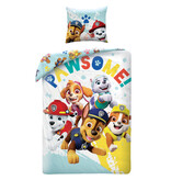 PAW Patrol Dekbedovertrek Pawsome - Eenpersoons - 140 x 200 cm  - Katoen