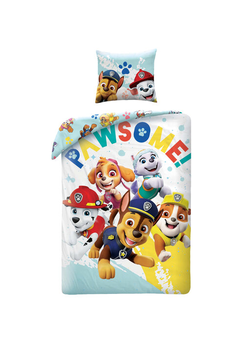 PAW Patrol Dekbedovertrek Pawsome 140 x 200 cm + 70 x 90 cm - Katoen