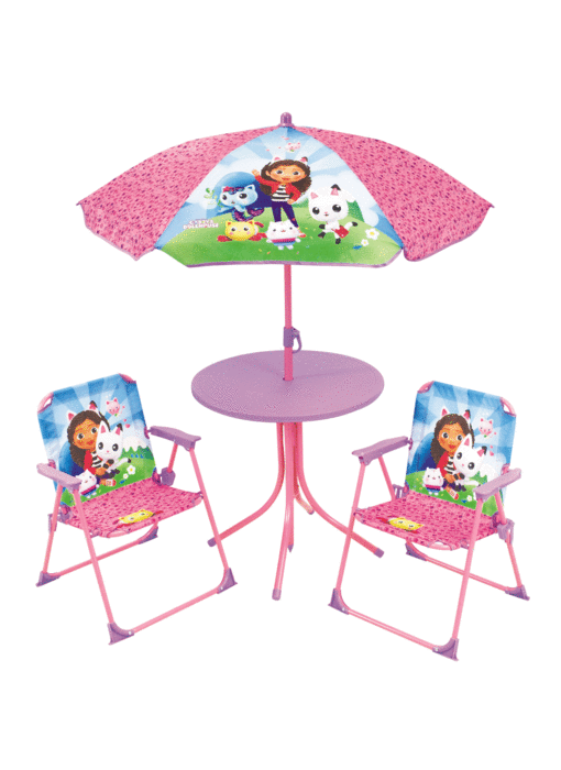 Gabby's poppenhuis Garden set 4-piece - 2 Chairs + Table + Parasol