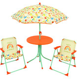 Fruity's Tuinset  Happy Summer 4-delig - 2 Stoeltjes + Tafel + Parasol