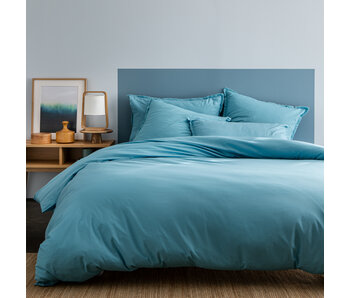 Matt & Rose Duvet cover Ice Blue 200 x 200 ZS Washed Cotton