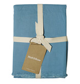 Matt & Rose Set of Pillowcases Ice Blue - 65 x 65 cm - Washed Cotton
