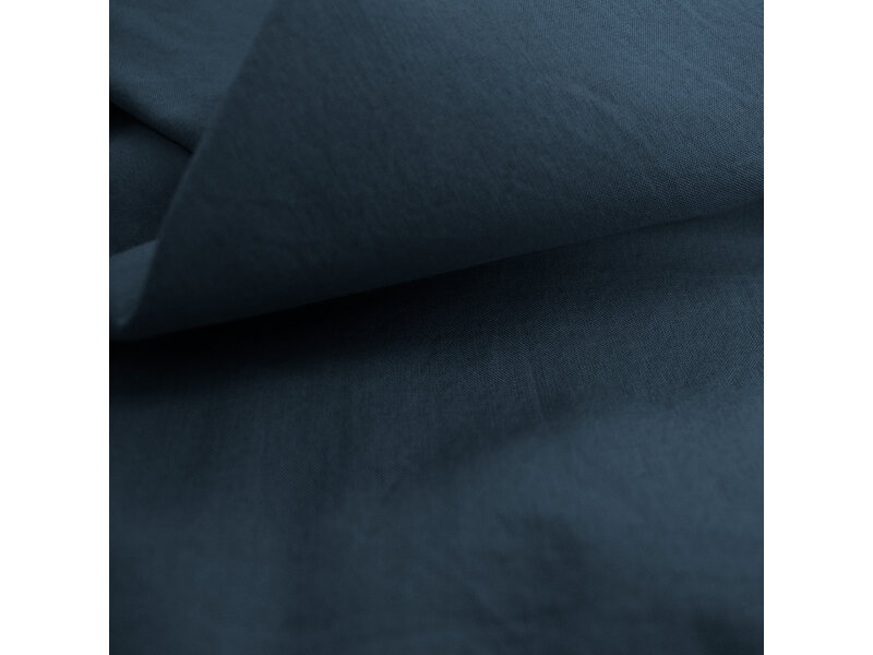 Matt & Rose Fitted sheet Dark Blue - Single - 90 x 190/200 cm - Washed Cotton