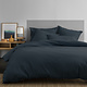 Housse de couette Bleu Foncé 240 x 220 ZS Coton Lavé