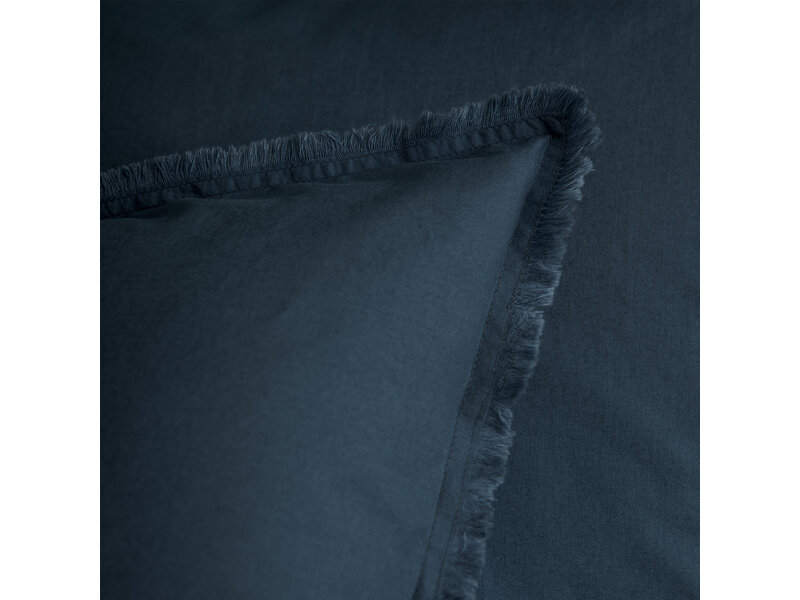 Matt & Rose Set of Pillowcases Dark Blue - 50 x 70 cm - Washed Cotton
