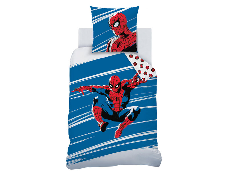 Spider-Man Housse de couette Anniversaire - Simple - 140 x 200 cm - Coton