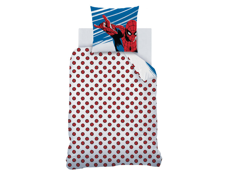Spider-Man Housse de couette Anniversaire - Simple - 140 x 200 cm - Coton