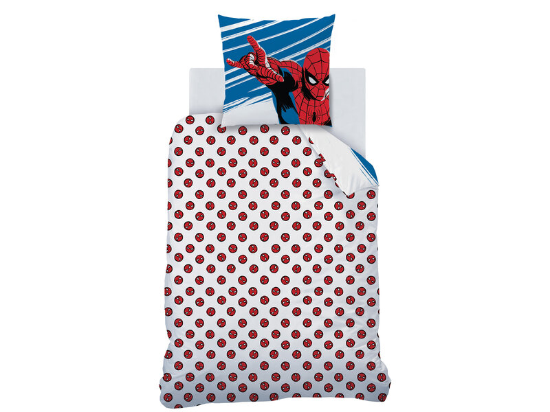 SpiderMan Housse de couette Anniversaire - Simple - 140 x 200 cm - Coton