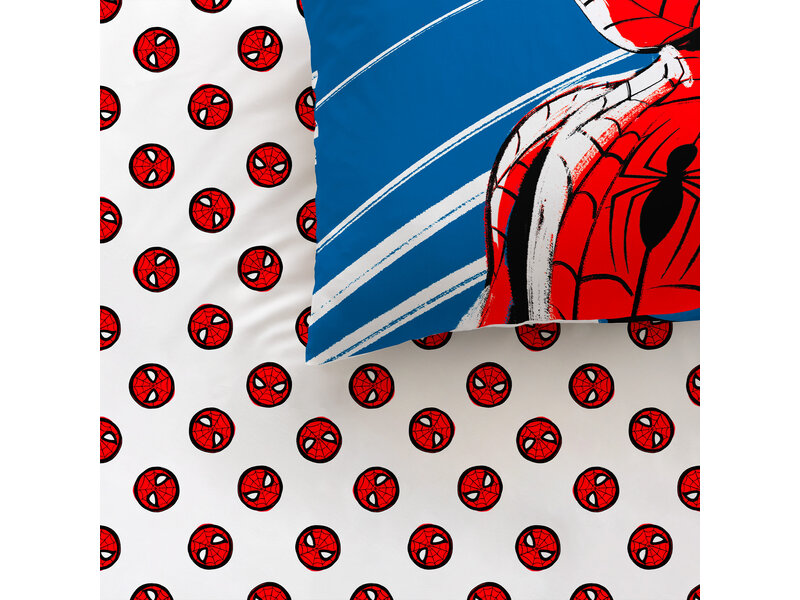 SpiderMan Housse de couette Anniversaire - Simple - 140 x 200 cm - Coton