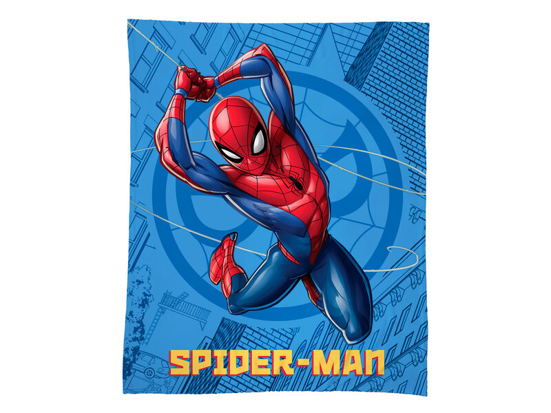 SpiderMan Fleece-Plaid, Action – 125 x 150 cm – Polyester