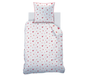 Matt & Rose Duvet cover Heart 140 x 200 + 63 x 63 cm Cotton