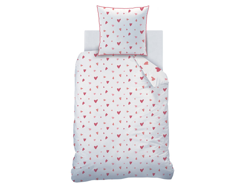 Matt & Rose Bettbezug Heart – Einzelbett – 140 x 200 cm – Baumwolle