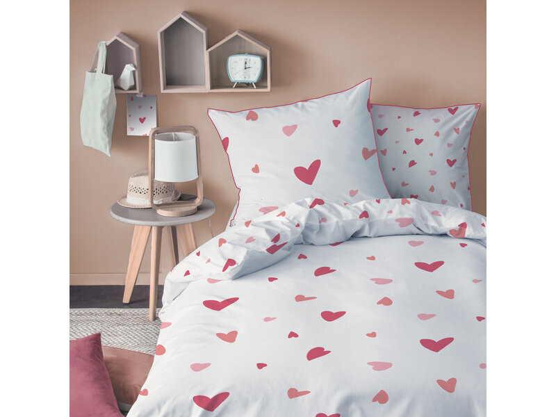 Matt & Rose Bettbezug Heart – Einzelbett – 140 x 200 cm – Baumwolle